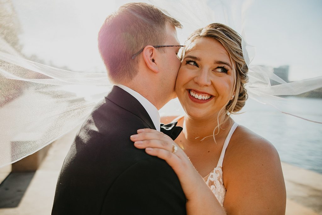 Playful Heinz History Center Wedding with Ribbon Details. For more Pittsburgh wedding ideas, visit burghbrides.com!