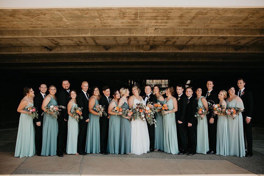 Playful Heinz History Center Wedding with Ribbon Details. For more Pittsburgh wedding ideas, visit burghbrides.com!