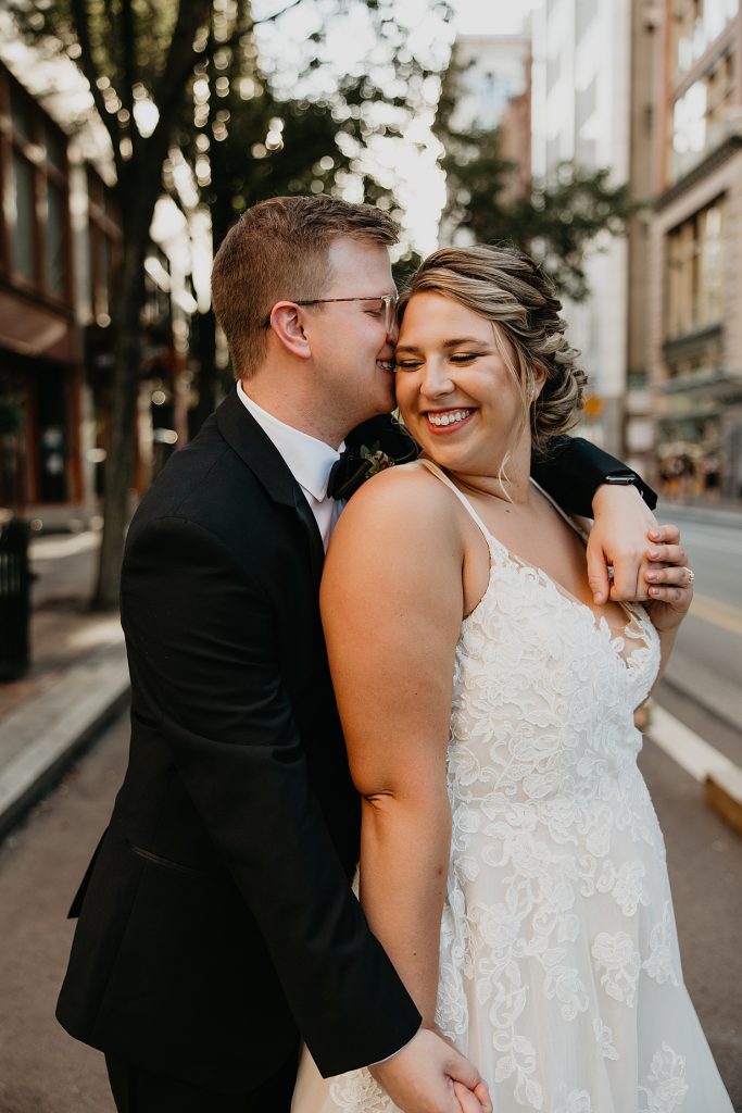 Playful Heinz History Center Wedding with Ribbon Details. For more Pittsburgh wedding ideas, visit burghbrides.com!