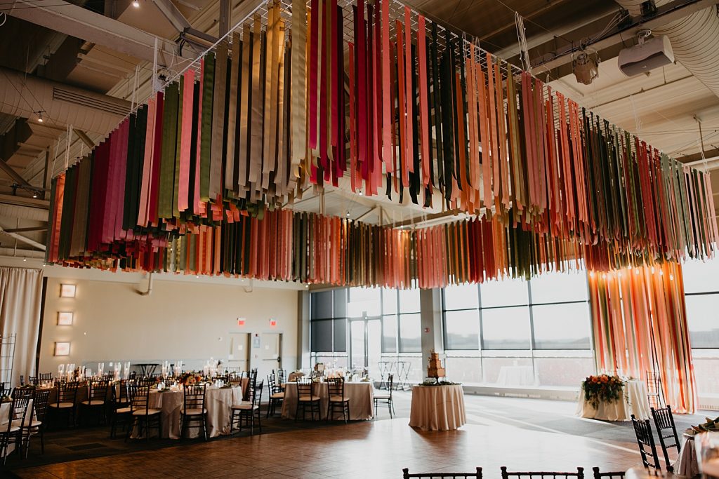 Playful Heinz History Center Wedding with Ribbon Details. For more Pittsburgh wedding ideas, visit burghbrides.com!