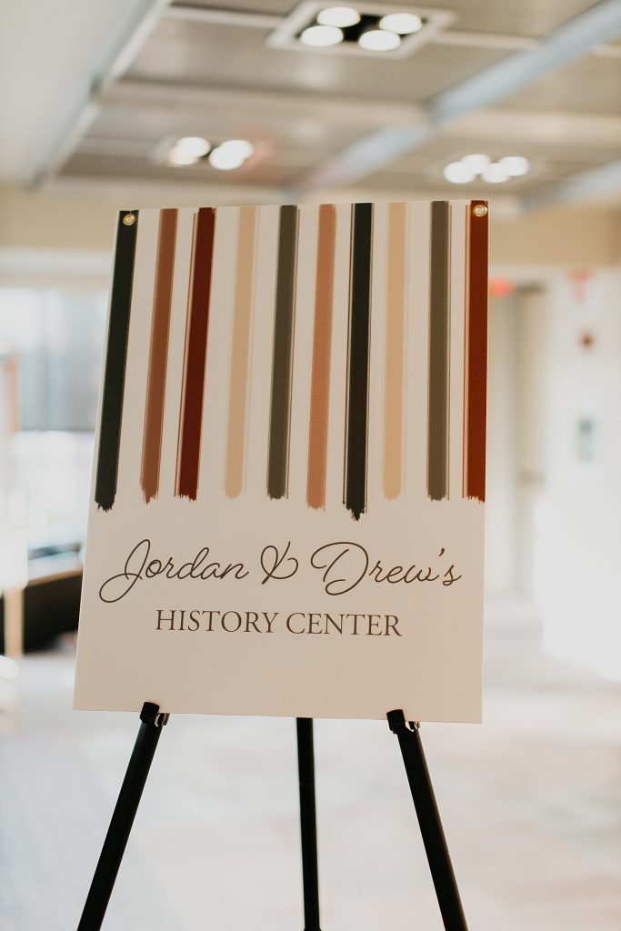 Playful Heinz History Center Wedding with Ribbon Details. For more Pittsburgh wedding ideas, visit burghbrides.com!
