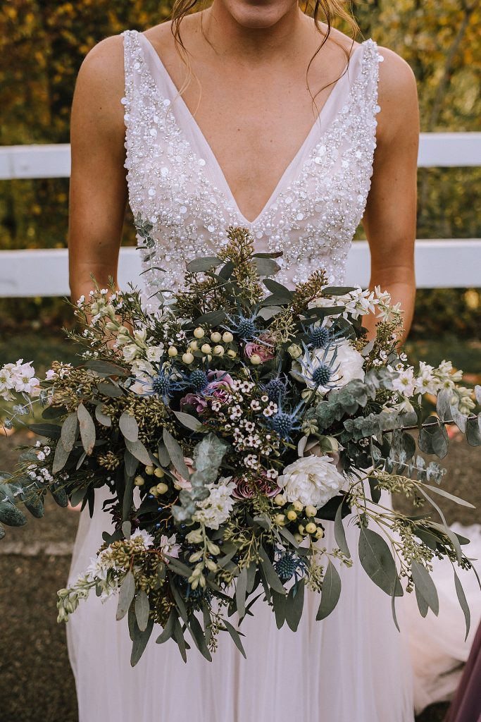 Boho Glam Wedding at Williams Golf & Country Club. For more fall wedding ideas, visit burghbrides.com!