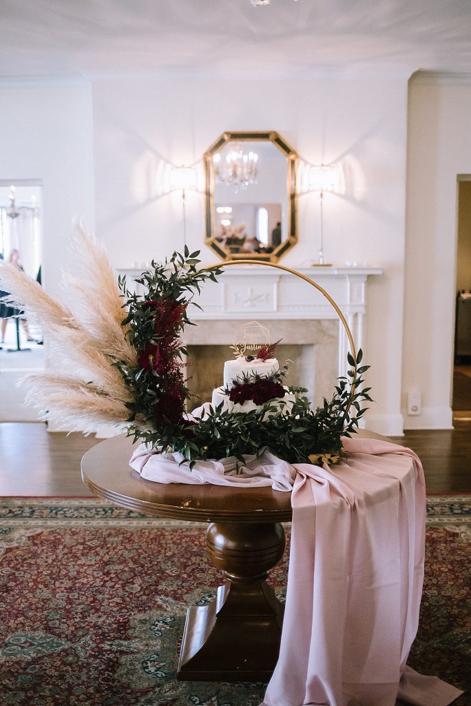 Boho Glam Wedding at Williams Golf & Country Club. For more fall wedding ideas, visit burghbrides.com!