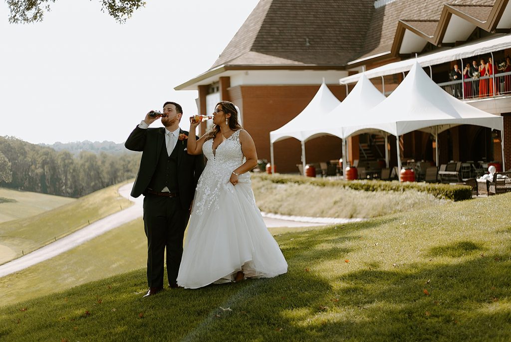 Edgewood Country Club Wedding with Nods to Pittsburgh. For more Pittsburgh wedding ideas, visit burghbrides.com!