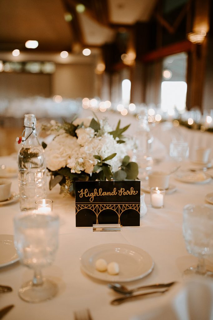 Edgewood Country Club Wedding with Nods to Pittsburgh. For more Pittsburgh wedding ideas, visit burghbrides.com!