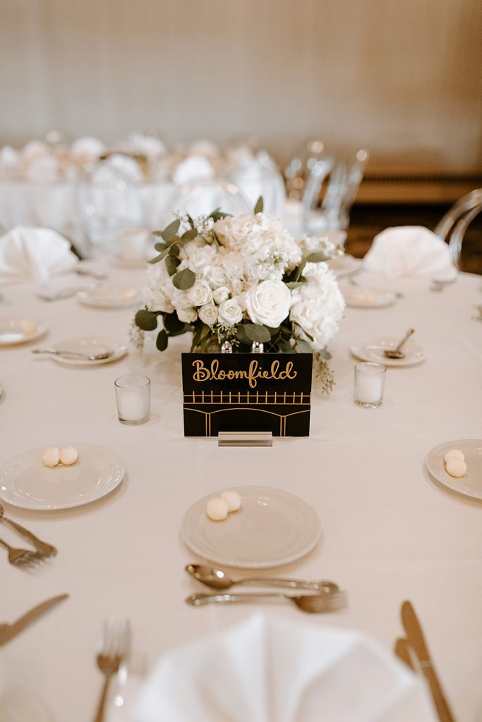 Edgewood Country Club Wedding with Nods to Pittsburgh. For more Pittsburgh wedding ideas, visit burghbrides.com!