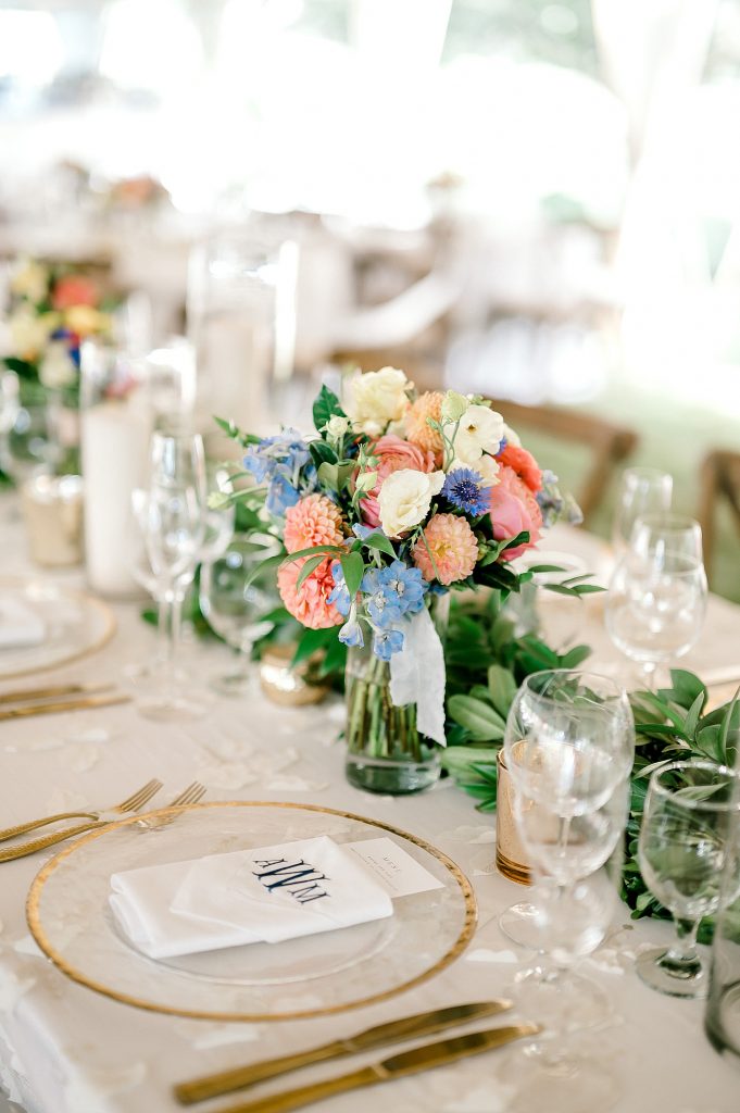 Garden Inspired Tent Wedding with Pretty Colors & Textures. For more spring wedding ideas, visit burghbrides.com!