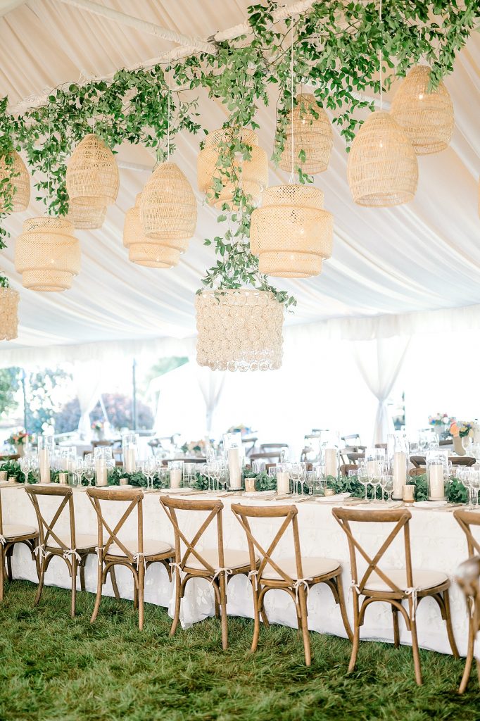 Garden Inspired Tent Wedding with Pretty Colors & Textures. For more spring wedding ideas, visit burghbrides.com!