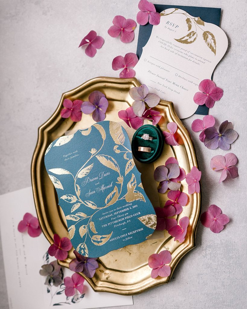 Jewel-Toned Wedding at the Pittsburgh Field Club. For more classic wedding ideas, visit burghbrides.com!