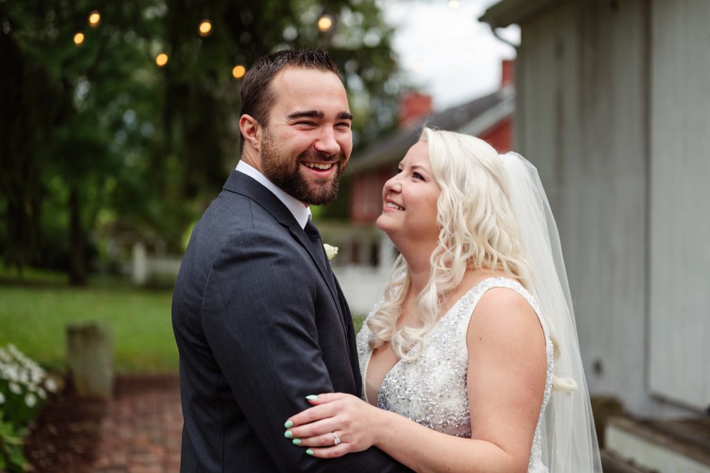 Shady Elms Farm Wedding with Mint Accents. For more rustic wedding ideas, visit burghbrides.com!