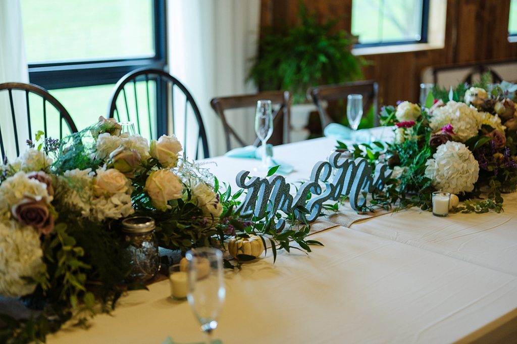Shady Elms Farm Wedding with Mint Accents. For more rustic wedding ideas, visit burghbrides.com!