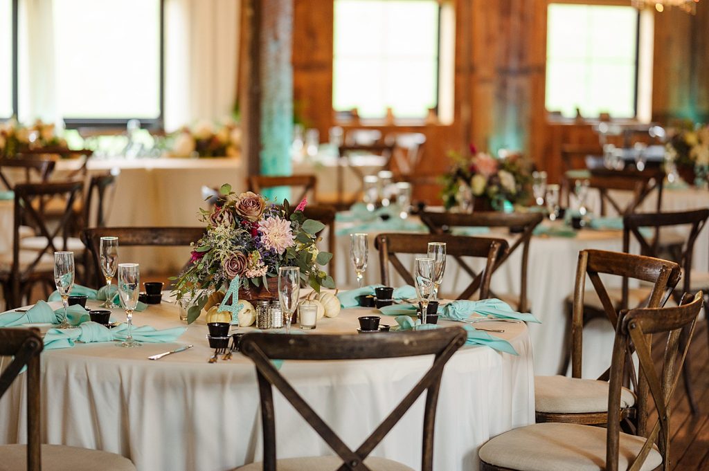 Shady Elms Farm Wedding with Mint Accents. For more rustic wedding ideas, visit burghbrides.com!