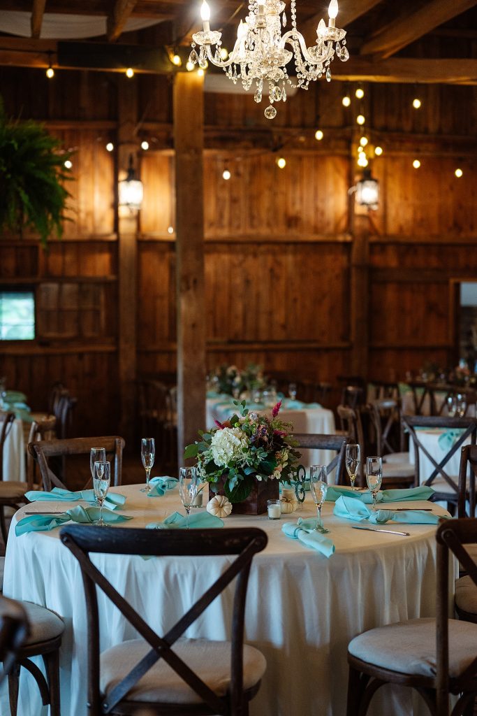 Shady Elms Farm Wedding with Mint Accents. For more rustic wedding ideas, visit burghbrides.com!