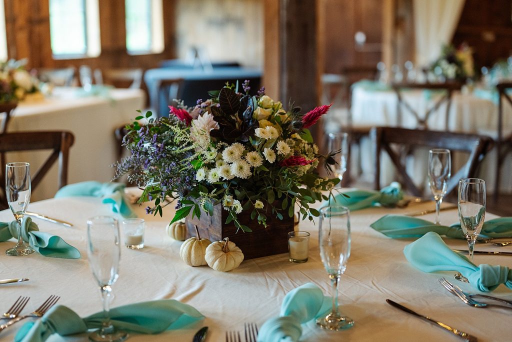 Shady Elms Farm Wedding with Mint Accents. For more rustic wedding ideas, visit burghbrides.com!