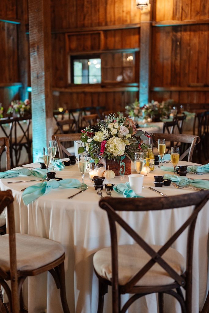 Shady Elms Farm Wedding with Mint Accents. For more rustic wedding ideas, visit burghbrides.com!