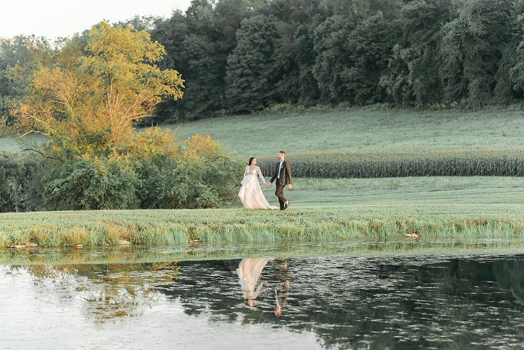 Stunning Lakeside Wedding at Bramblewood. For more rustic wedding ideas, visit burghbrides.com!