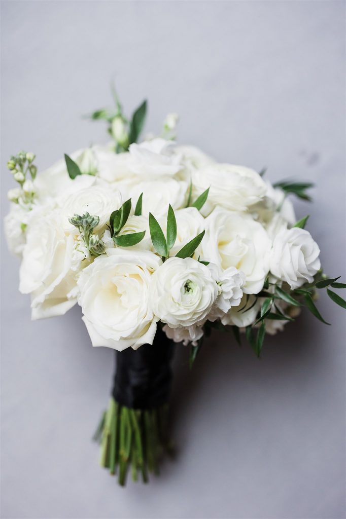 Timeless Personalized Wedding at PPG Wintergarden. For more black and white wedding ideas, visit burghbrides.com!