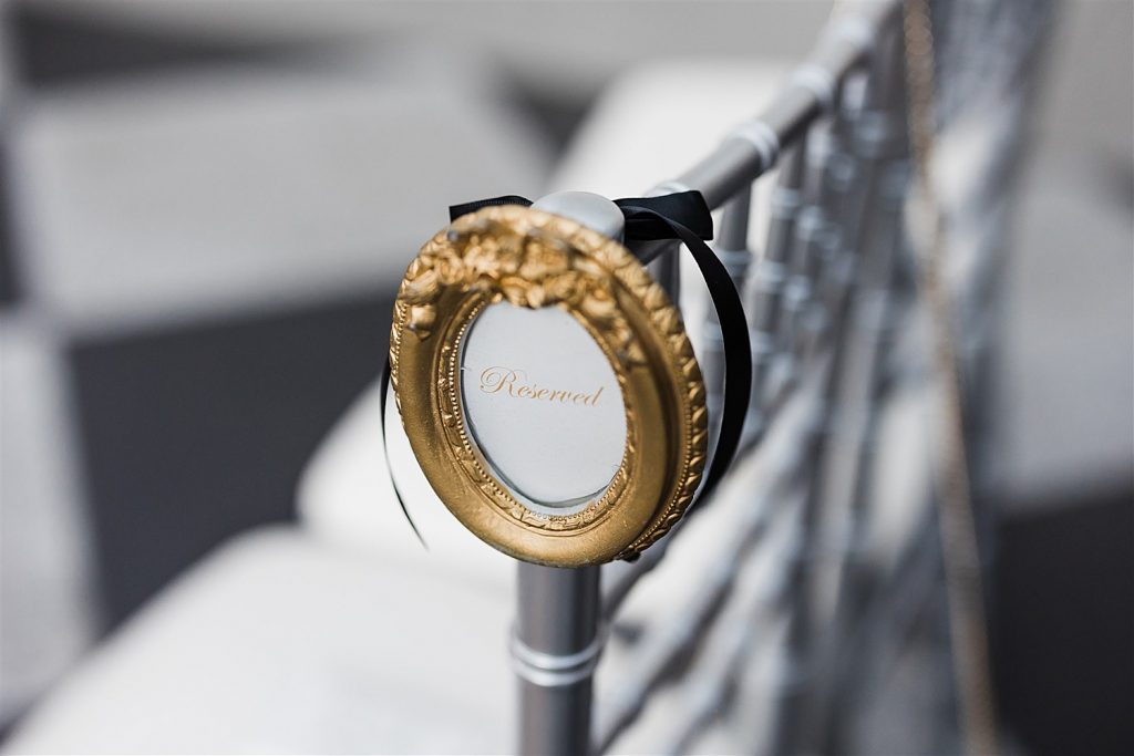 Timeless Personalized Wedding at PPG Wintergarden. For more black and white wedding ideas, visit burghbrides.com!