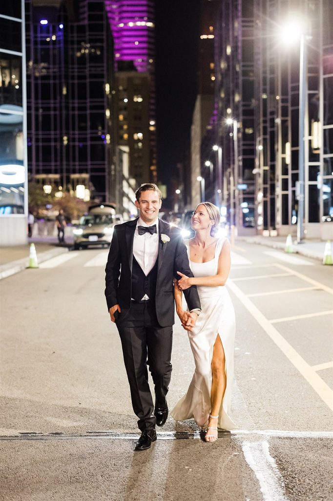 Timeless Personalized Wedding at PPG Wintergarden. For more black and white wedding ideas, visit burghbrides.com!