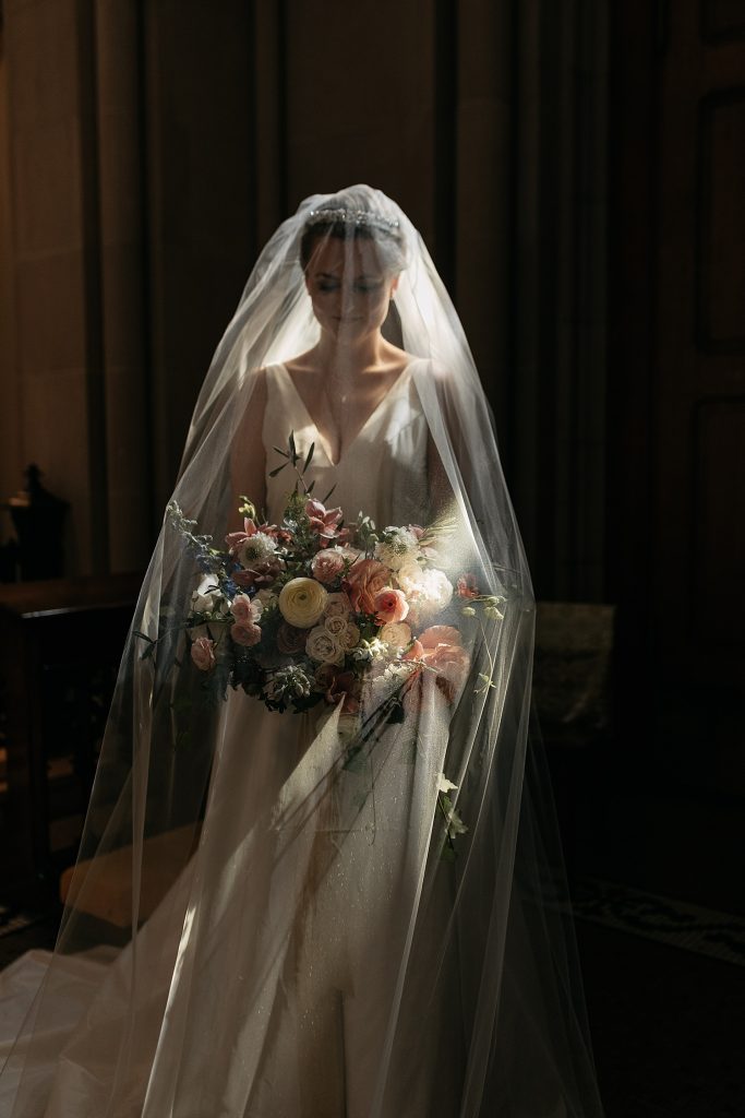 Royal English Garden Wedding at the Cathedral Room at St. Nicholas. For more royal wedding inspiration, visit burghbrides.com!