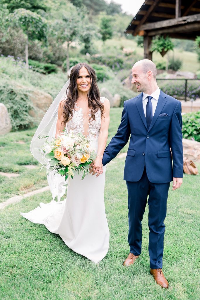Sweet & Serene Wedding at The Barn at Maple Falls. For more romantic wedding ideas, visit burghbrides.com!