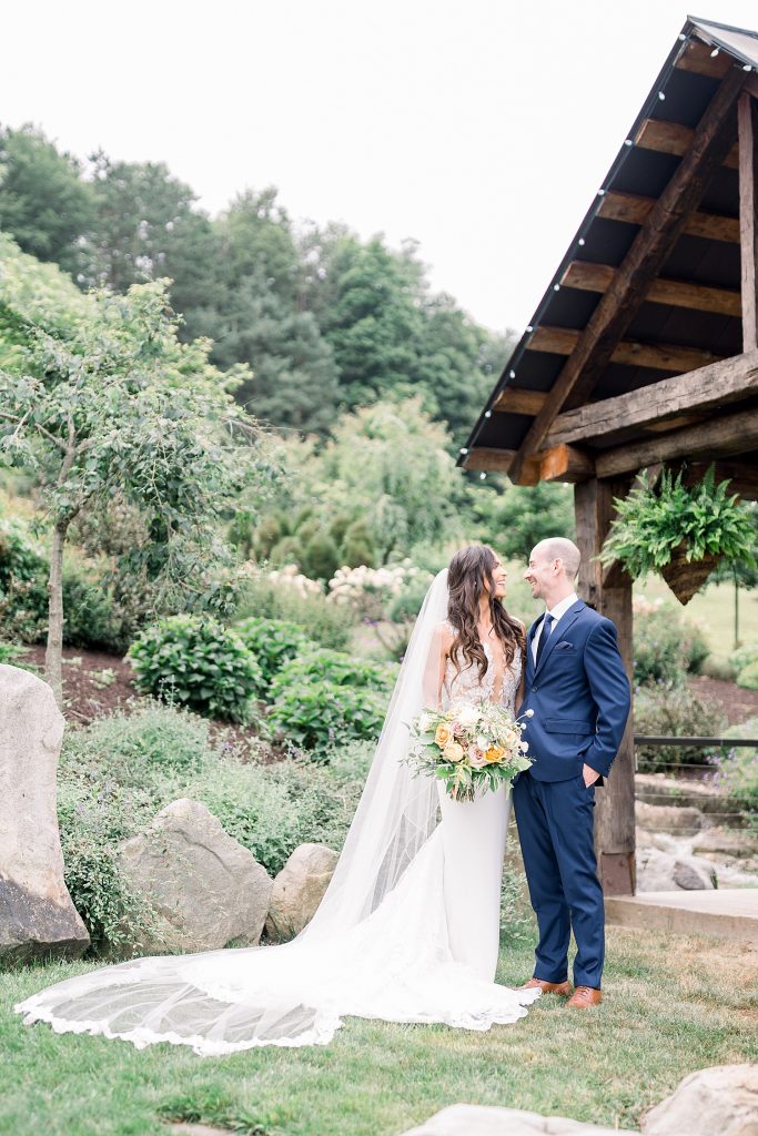 Sweet & Serene Wedding at The Barn at Maple Falls. For more romantic wedding ideas, visit burghbrides.com!