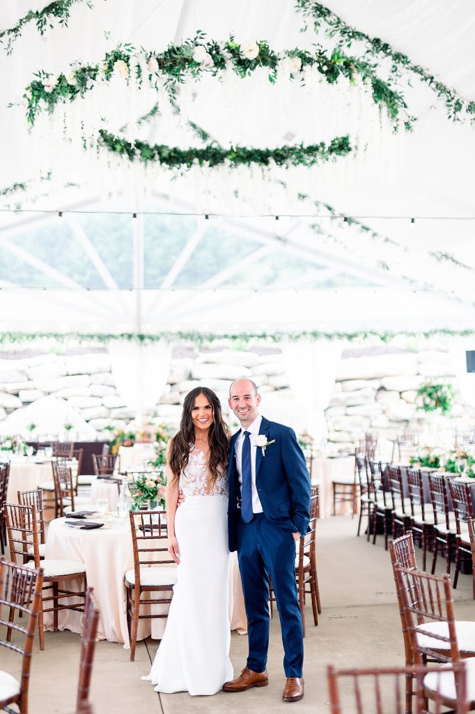 Sweet & Serene Wedding at The Barn at Maple Falls. For more romantic wedding ideas, visit burghbrides.com!