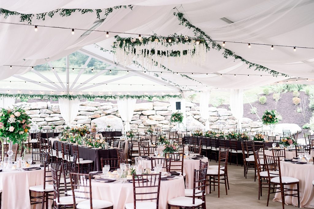 Sweet & Serene Wedding at The Barn at Maple Falls. For more romantic wedding ideas, visit burghbrides.com!