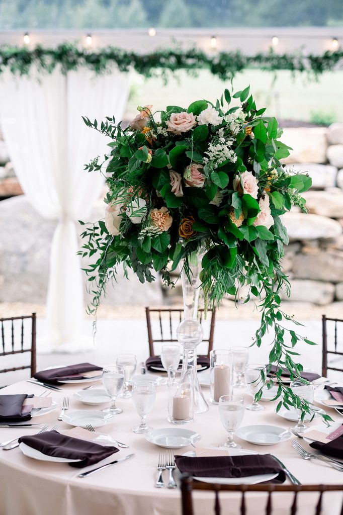 Sweet & Serene Wedding at The Barn at Maple Falls. For more romantic wedding ideas, visit burghbrides.com!