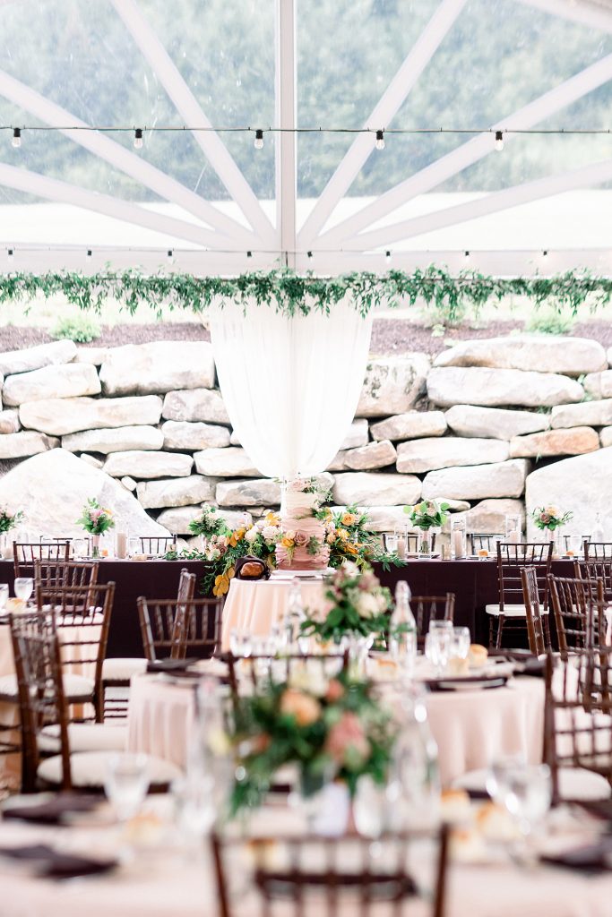 Sweet & Serene Wedding at The Barn at Maple Falls. For more romantic wedding ideas, visit burghbrides.com!