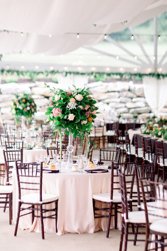 Sweet & Serene Wedding at The Barn at Maple Falls. For more romantic wedding ideas, visit burghbrides.com!