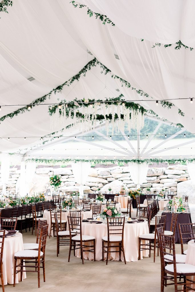Sweet & Serene Wedding at The Barn at Maple Falls. For more romantic wedding ideas, visit burghbrides.com!