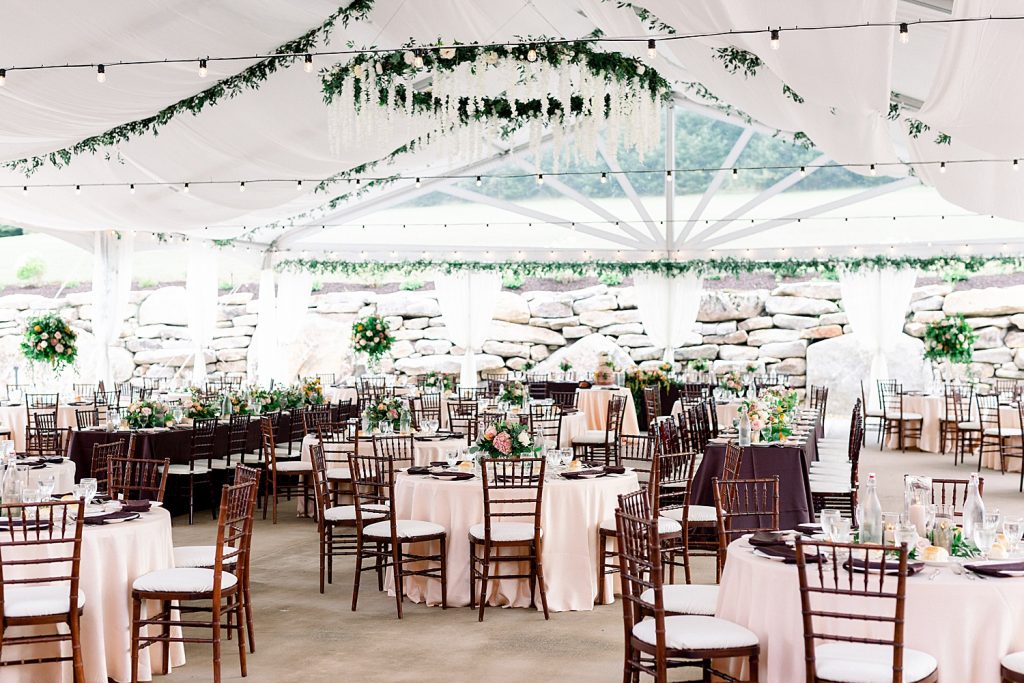 Sweet & Serene Wedding at The Barn at Maple Falls. For more romantic wedding ideas, visit burghbrides.com!