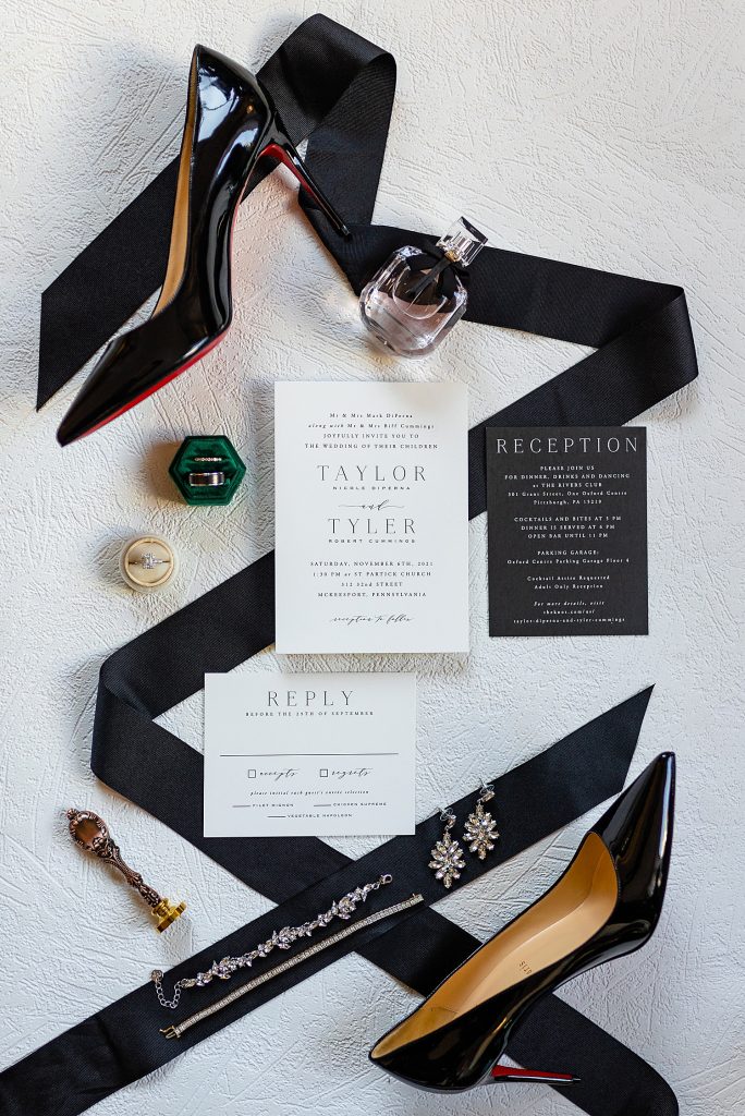 Moody & Chic Rivers Club Wedding. For more modern wedding ideas, visit burghbrides.com!
