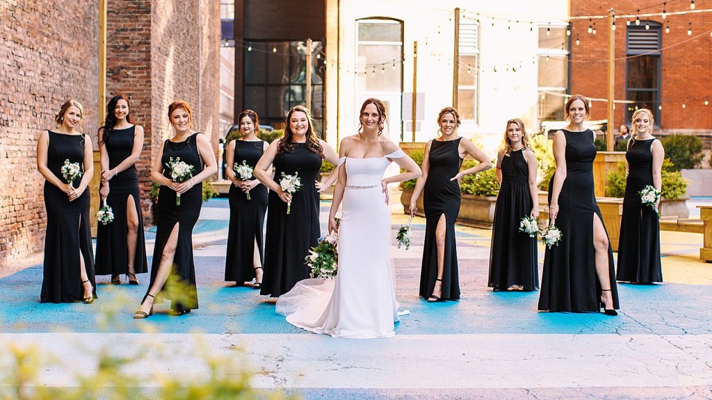 Moody & Chic Rivers Club Wedding. For more modern wedding ideas, visit burghbrides.com!