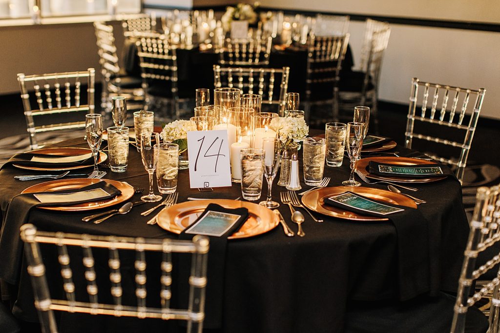Moody & Chic Rivers Club Wedding. For more modern wedding ideas, visit burghbrides.com!