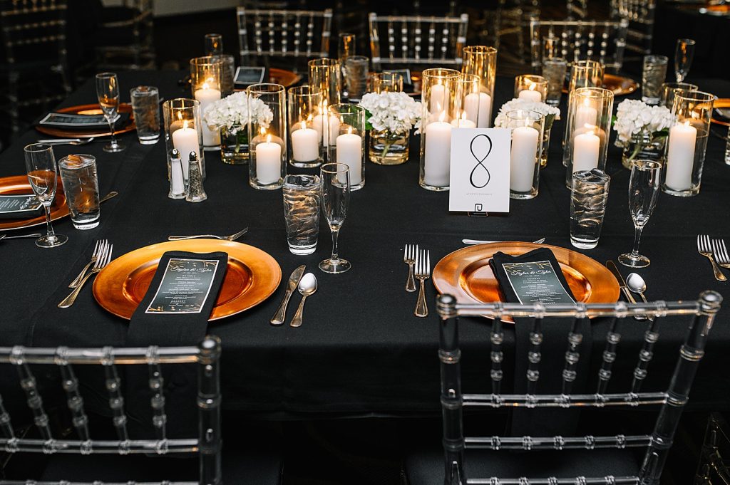 Moody & Chic Rivers Club Wedding. For more modern wedding ideas, visit burghbrides.com!