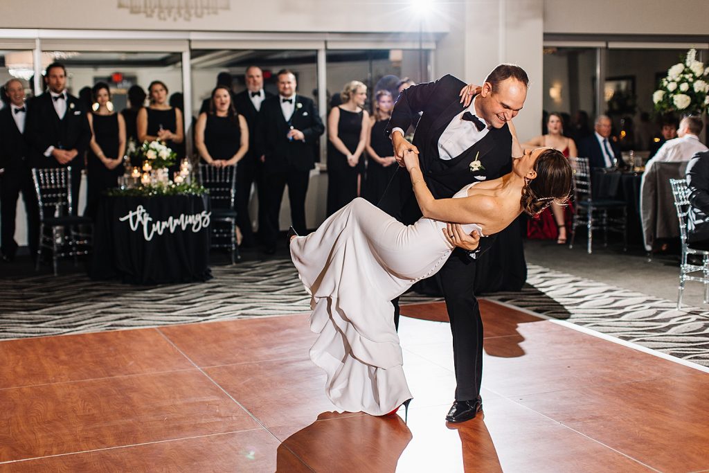 Moody & Chic Rivers Club Wedding. For more modern wedding ideas, visit burghbrides.com!
