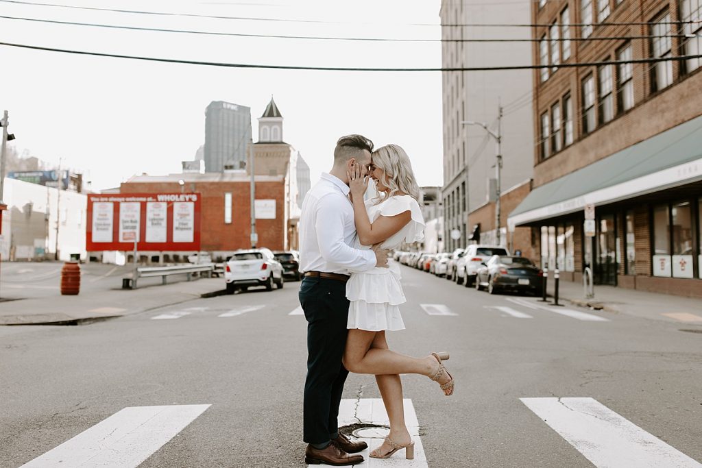 Fun-Loving Engagement Session in the Strip District | Burgh Brides