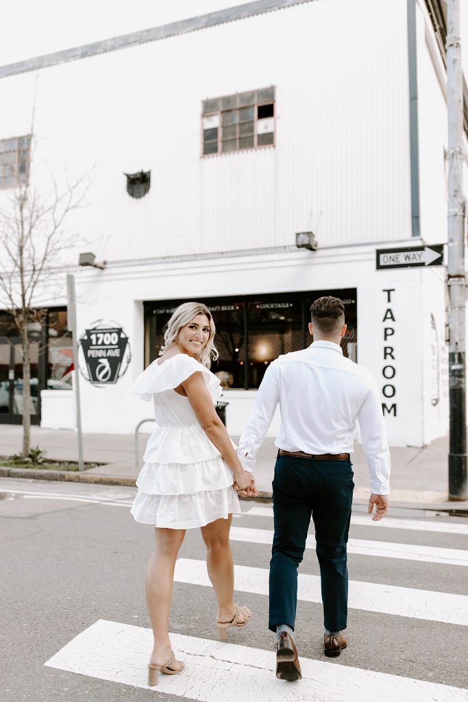 Fun-Loving Engagement Session in the Strip District | Burgh Brides