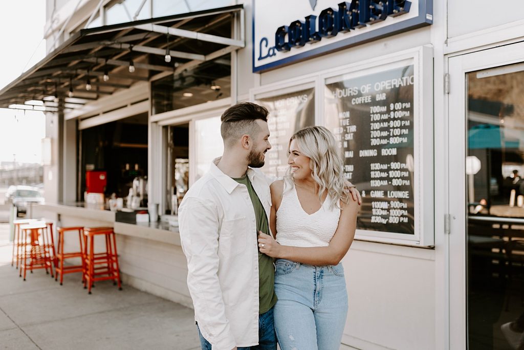 Fun-Loving Engagement Session in the Strip District | Burgh Brides