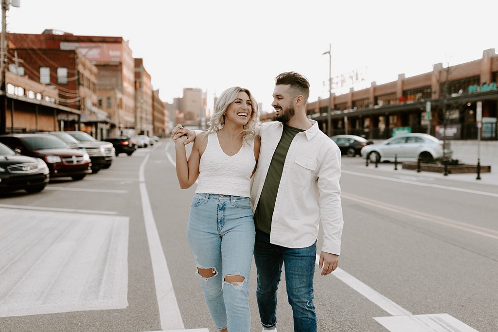 Fun-Loving Engagement Session in the Strip District | Burgh Brides