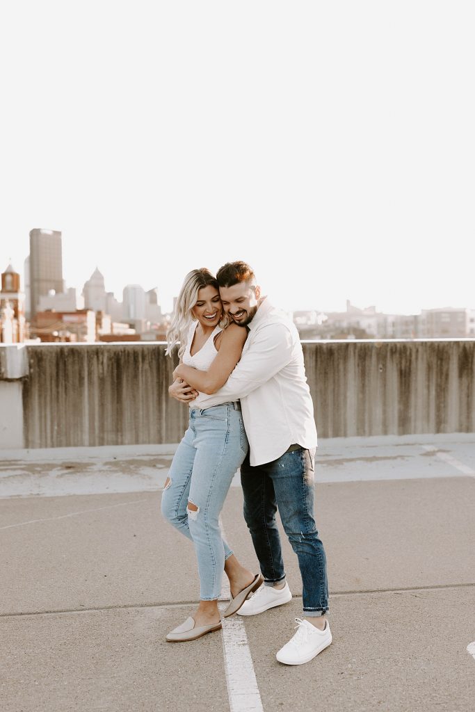 Fun-Loving Engagement Session in the Strip District | Burgh Brides