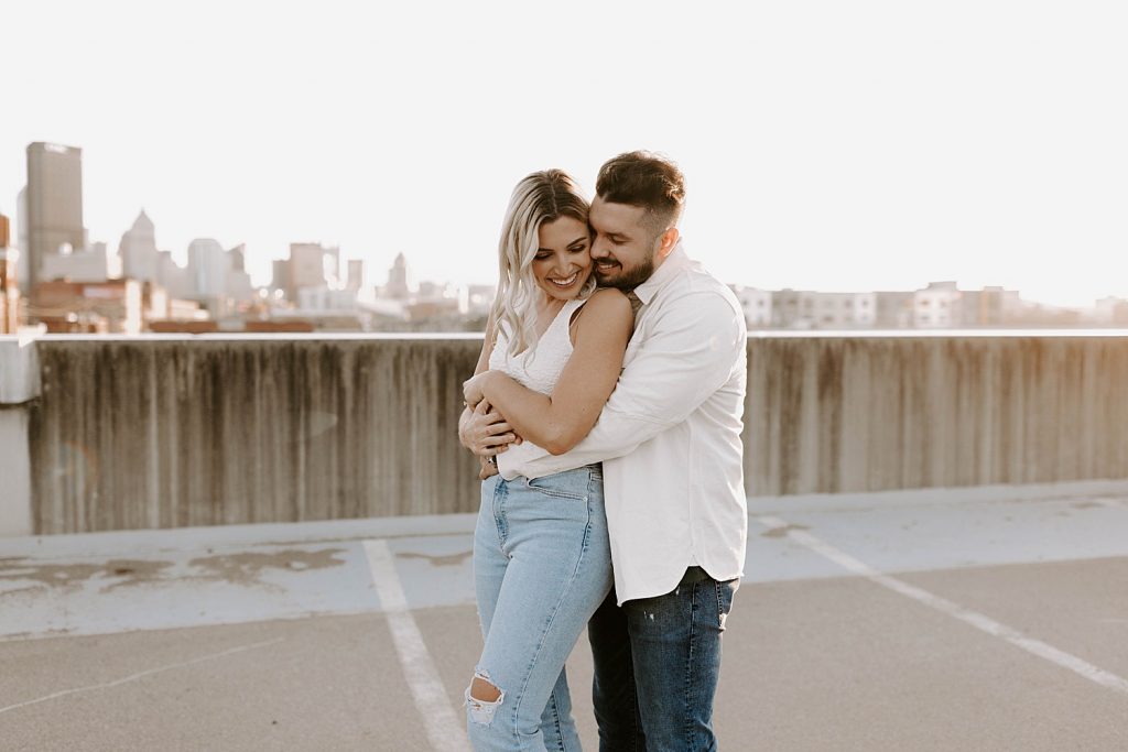 Fun-Loving Engagement Session in the Strip District | Burgh Brides