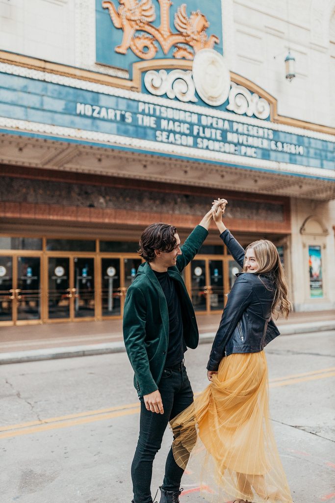 Pittsburgh Cultural District Engagement Session | Burgh Brides