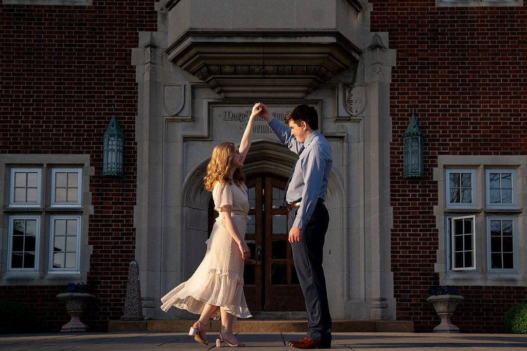 Reminiscent Engagement Session at Grove City College | Burgh Brides | Erica Dietz Photography