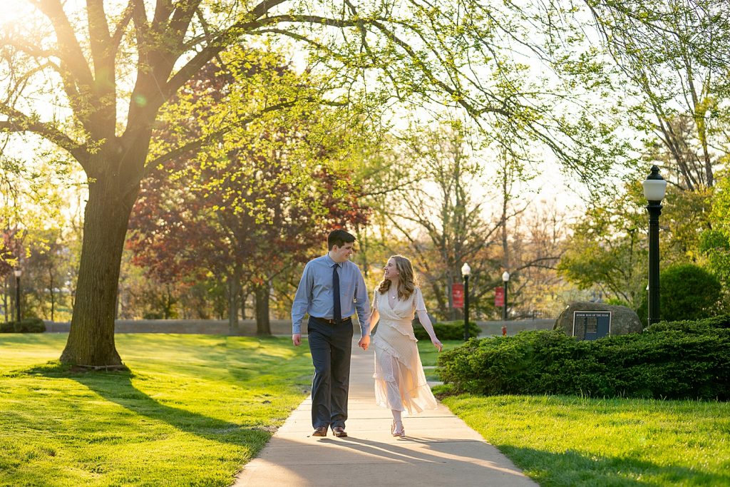 Reminiscent Engagement Session at Grove City College | Burgh Brides | Erica Dietz Photography