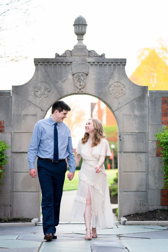 Reminiscent Engagement Session at Grove City College | Burgh Brides | Erica Dietz Photography