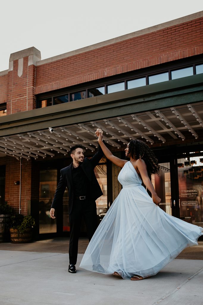 Strip District Engagement Session Inspired by Cinderella | Ashley Sara Photography | Burgh Brides