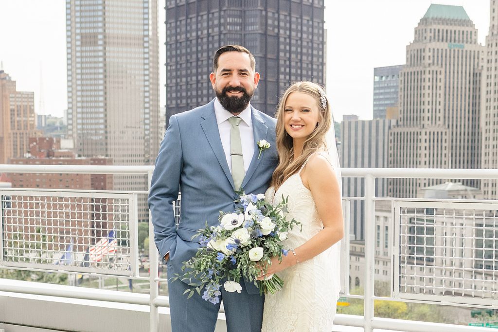 Sage Green & Dusty Blue Energy Innovation Center Wedding | Burgh Brides | Danielle Durbin Film & Photo